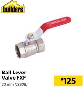 Builders Ball Lever Valve FXF