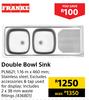 Franke Double Bowl Sink PLN621