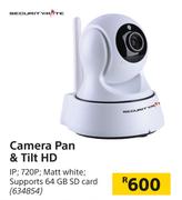 Securitymate Camera Pan & Tilt HD