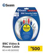 Swann BNC Video & Power Cable 60m HD
