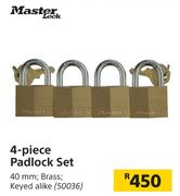 Master Lock 4-Piece Padlock Set