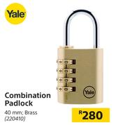 Yale Combination Padlock 