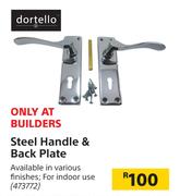 Dortello Steel Handle & Back Plate