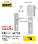 Builders 2-Lever Lock Set