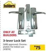 Builders 3-Lever Lock Set