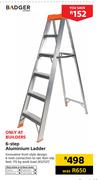 Badger 6 Step Aluminium Ladder
