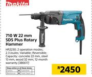 Makita 710W 22mm SDS Plus Rotary Hammer HR2230