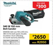 Makita 940W 100mm Belt Sander