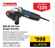 Makita 840W 115mm Angle Grinder 