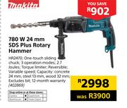 Makita 780W 24mm SDS Plus Rotary Hammer HR2470