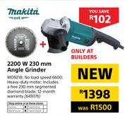 Makita 2200W 230mm Angle Grinder MO921B