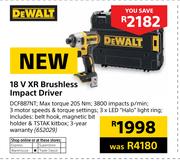 DeWalt 18V XR Brushless Impact Driver