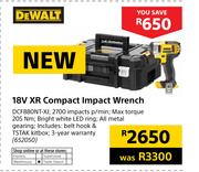 DeWalt 18V XR Compact Impact Wrench