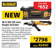DeWalt 18V XR 125mm Angle Grinder