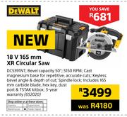 Dewalt 18V 165mm XR Circular Saw