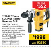 Stanley 1250W 32mm SDS Plus Rotary Hammer Drill