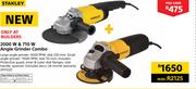 Stanley 2000W & 710W Angle Grinder Combo