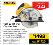 Stanley 1510W 185mm Circular Saw