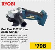 Ryobi One Plus 18V 115mm Angle Grinder 