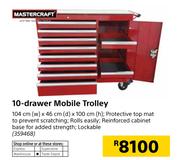 Masterarft 10 Drawer Mobile Trolley