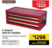 Mastercraft 3 Drawer Add On Toolbox