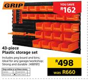 Grip 43 Piece Plastic Storage Set