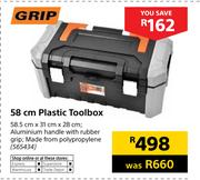 Grip 58cm Plastic Toolbox