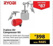 Ryobi 3 Piece Air Compressor Kit