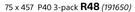 Ruwag 3 Pack Sanding Belts 75x457 P40 3-Pack 191650