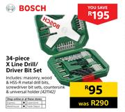 Bosch 34-Piece X line Drill/ Driver Bit Set 421142