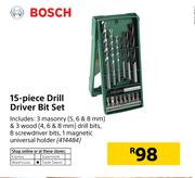 Bosch 15-Piece Drill Driver Bit Set 414484