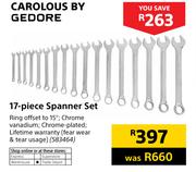 Carolous By Gedore 17 Piece Spanner Set