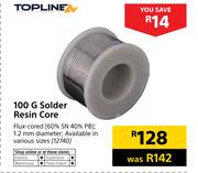 Topline 100g Solder Resin Core