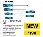 Gedore 6 Piece Screwdriver Set