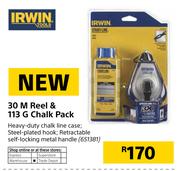 Irwin 30M Reel & 113g Chalk Pack