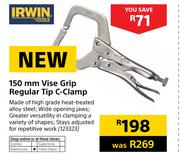 Irwin 150mm Vise Grip Regular Tip C-Clamp