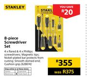 Stanley 8 Piece Screwdriver Set