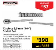Mastercraft 12 Piece 9.5mm (3/8") Socket Set
