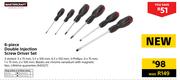 Mastercraft 6 Piece Double Injection Screw Driver Set