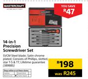 Mastercraft 14 In 1 Precision Screwdriver Set