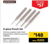 Mastercraft 4 Piece Punch Set
