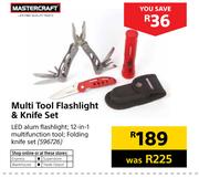 Mastercraft Multi Tool Flashlight & Knife Set