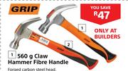 Grip 560g Claw Hammer Fibre Handle