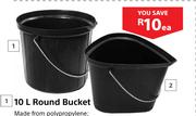 10Ltr Round Bucket-Each