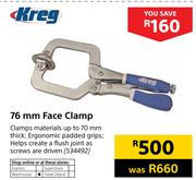 Kreg 76mm Face Clamp
