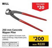Will 250mm Concrete Nipper Plier