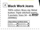 Beck Black Work Jeans