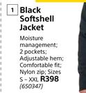 Beck Black Softshell Jacket