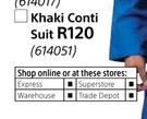 Khaki Conti Suit