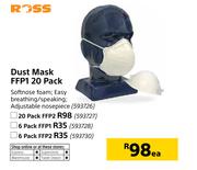 Ross Dust Mask FFP1 6 Pack-Each